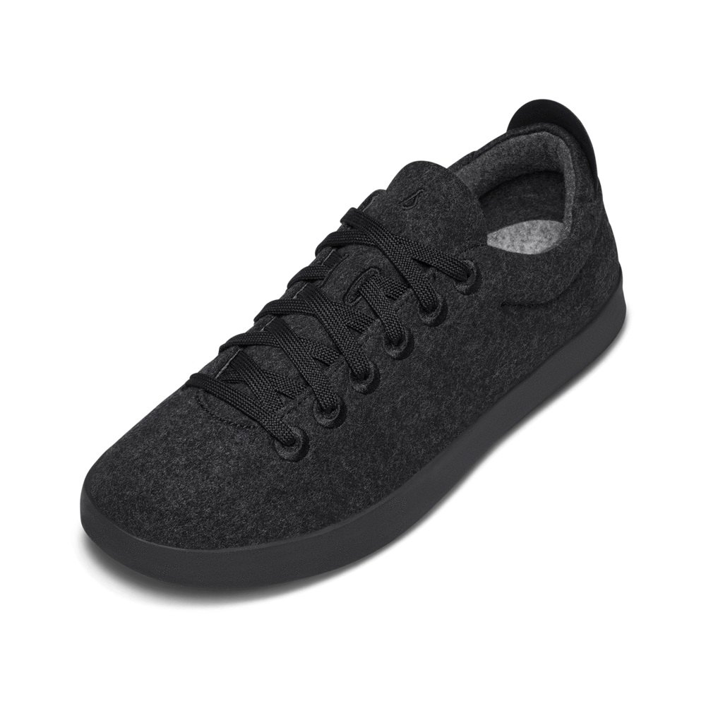 Allbirds Men's Sneakers Black - Wool Pipers - 46870MPHG